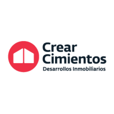 Crear Cimientos · cliente de TAG Digital Logo de Crear Cimientos, desarrollos inmobiliarios